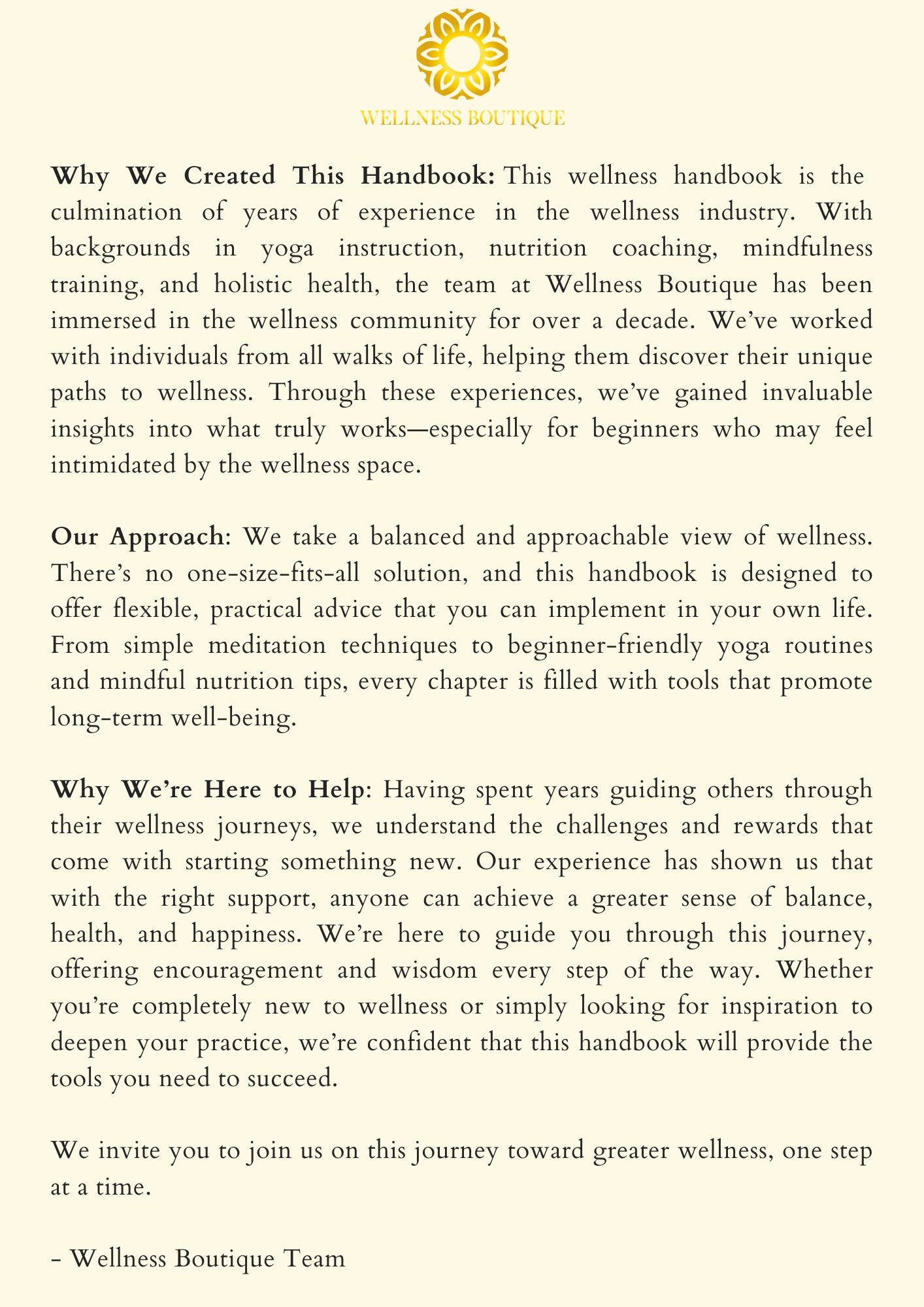 The Wellness Handbook